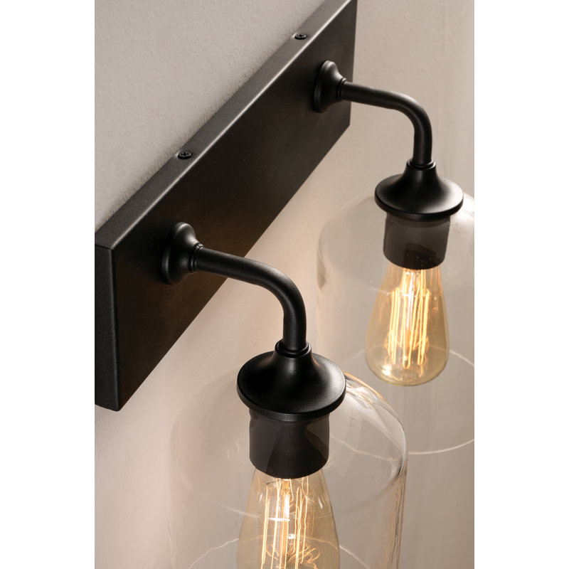 Hason 2 - Light Dimmable Vanity Light, Black