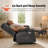 Power Lift Recliner Chair With Massage And Heat for Big Elderly People, Cup Holders, Side Pockets, Faux Leather (Large-Wide)-207616301