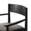 Harding Polyurethane Low Back Armchair in Black