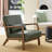 Jabarius Faux Leather Armchair-224800016