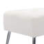 Faux Leather Upholstered Bench with Metal Legs-275778533