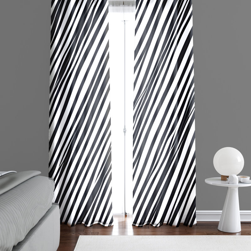 Paire de rideaux semi-transparents Destan, L 40 po x L 52 po