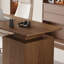Bureau moderne en placage de bois avec armoire à 3 tiroirs - Table d'écriture rectangulaire-988587888
