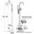 Single Handle Floor Mounted Tub Faucet-107558522