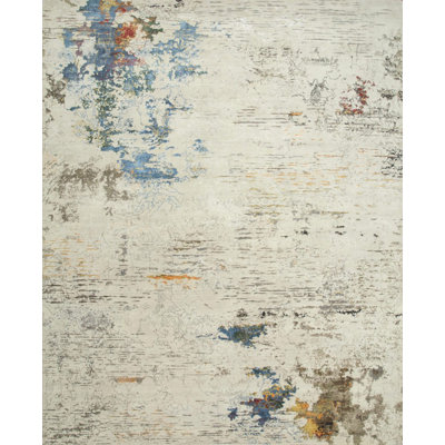 Contemporary One-of-a-Kind Rectangle 8'2" X 9'11" Hand Knotted Area Rug