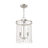2 - Light Brushed Nickel Lantern Pendant