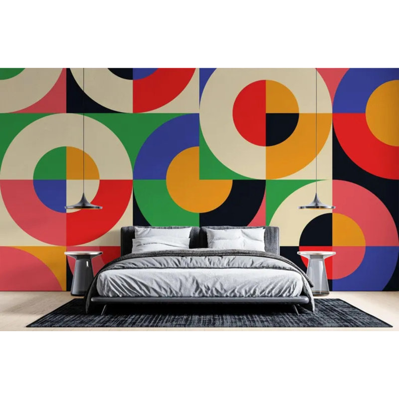 Adhésif mural Mid Century, L 138 po x l 105,96 po