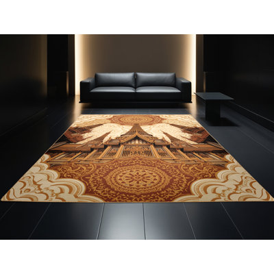 Tapis oriental d'inspiration mondiale Parez