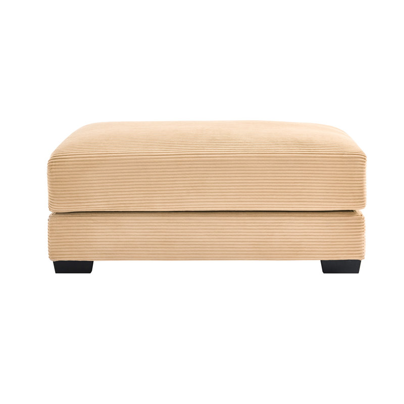 28 po Velours côtelé brun clair, tissu doux, support ergonomique et configuration modulaire pour les intérieurs d'inspiration singapourienne