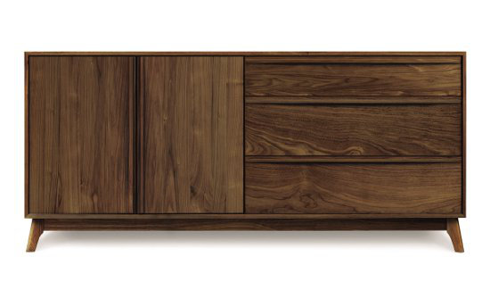 Catalina 66.13'' Solid Wood Sideboard, Smoke Cherry