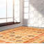 Tapis décoratif en laine noué à la main de conception unique 9 pi x 12 pi 5 po noué à la main New Age pake