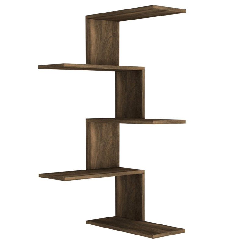 Garnica 5 Piece Accent Shelf, Walnut