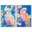 Spectrum on Wings Set Canvas Print Boho Abstract Art Set by Art Remedy, Black Frame, 10 x 15
