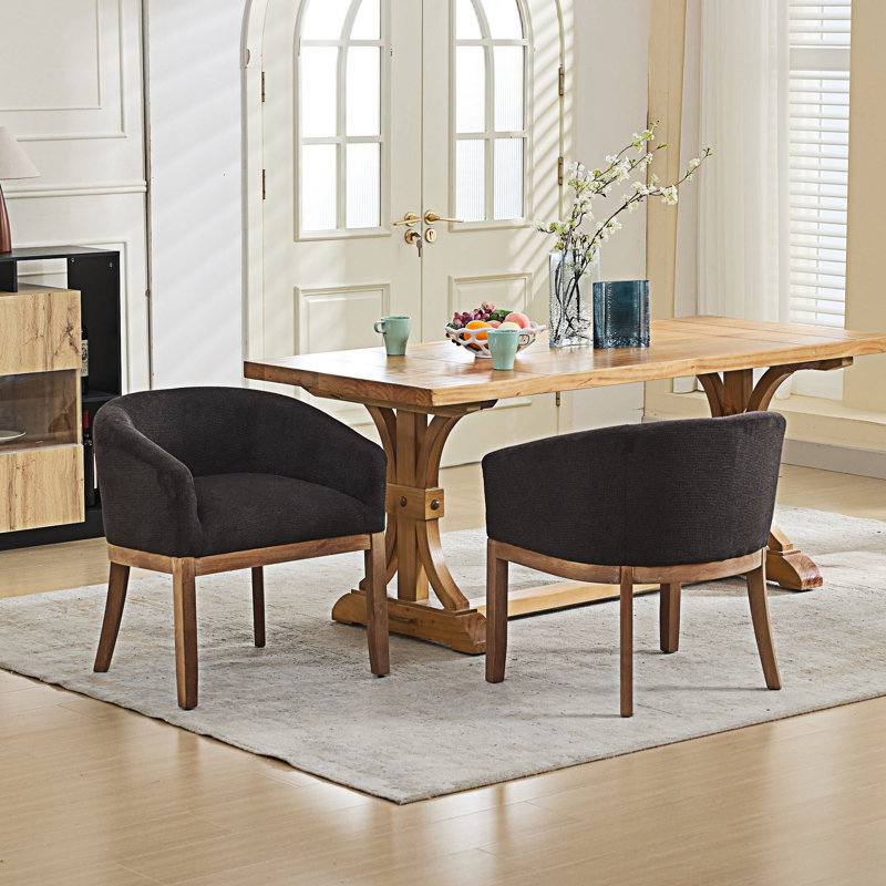 Chaise d'appoint rembourrée, Noir