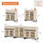 3 In 1 TV Stand For Tvs Up To 100 Inch, Modern Entertainment Center With Glass Doors And Metal Legs, TV Console With Adjustable Shelf For Living Room, Bedroom-118986872