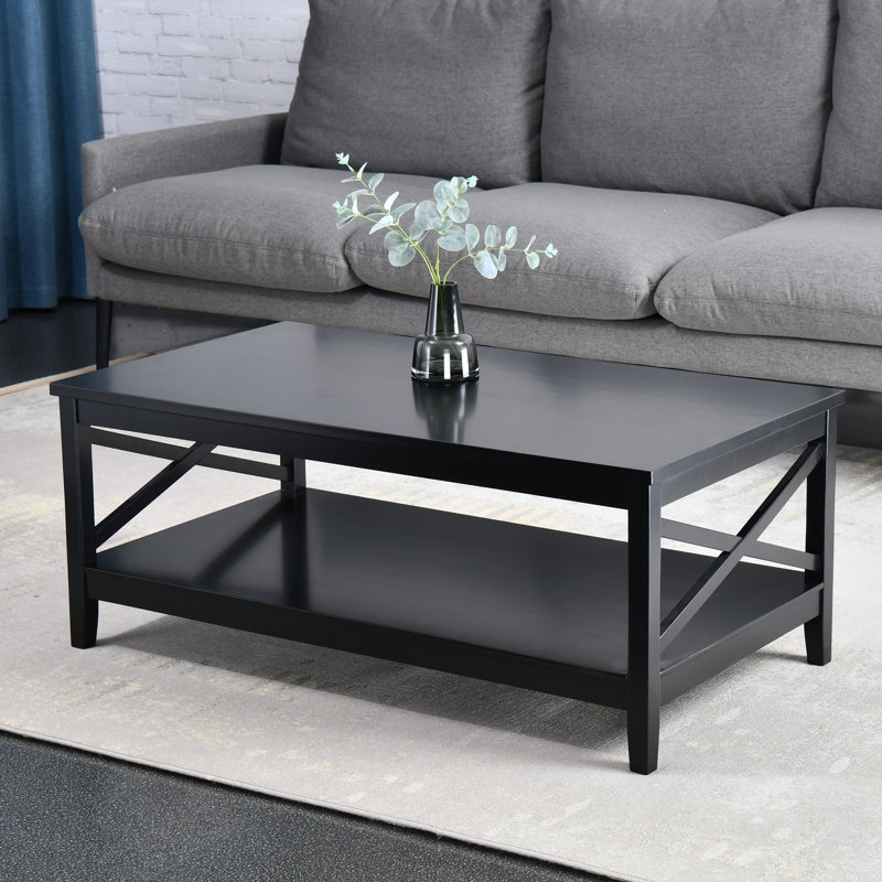 Table basse à 4 pieds avec rangement