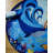 Momeni Playground Ocean Blue Kid Rug Round-104294677