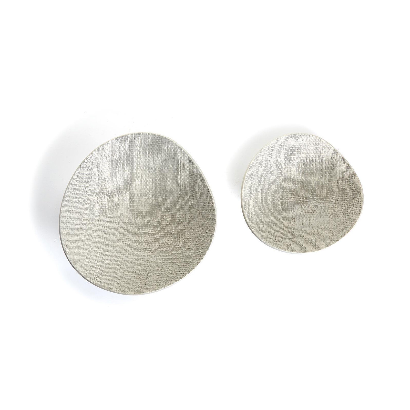 Set Of 2 Wave Bowl In A Shitake Beige Color