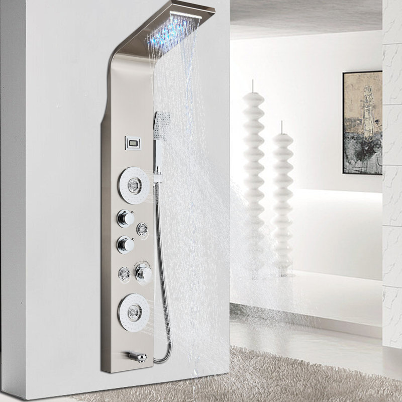50'' Shower Panel with Fixed Shower Head