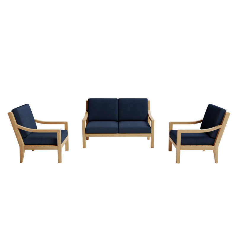 Solerno Heated Loveseat Set, Indigo