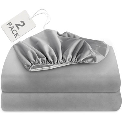 2 Pack Fitted Sheet Microfiber