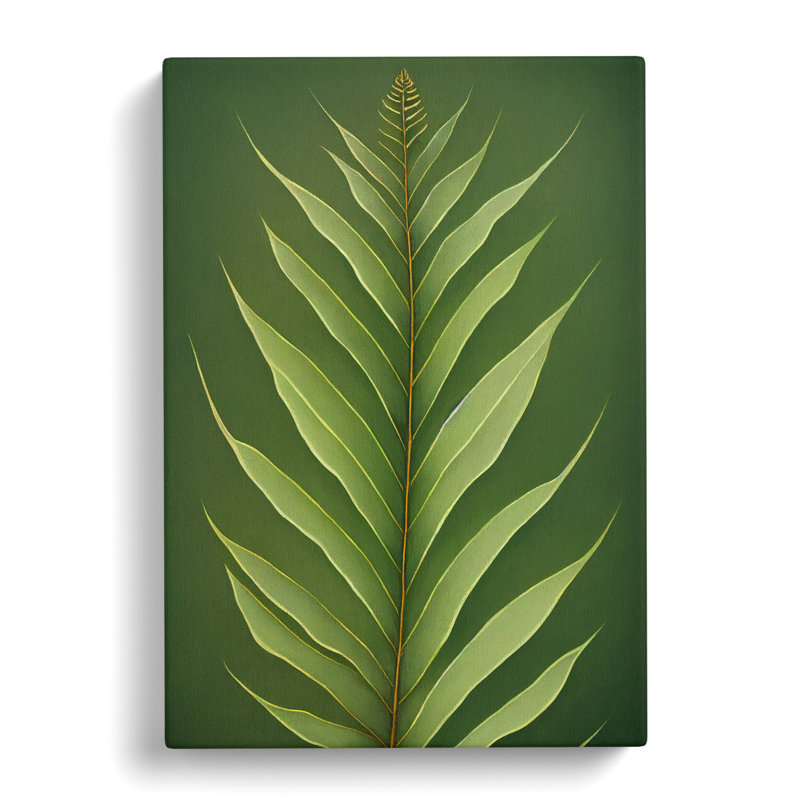 CAN-V0523-273X Bold Plant Leaves Vol.1 - Wrapped Canvas Print, 76cm H x 50cm W