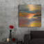 Art mural en métal luxueux «Blazing» par Patrick Dennis, 36 po x 36 po-1650438222