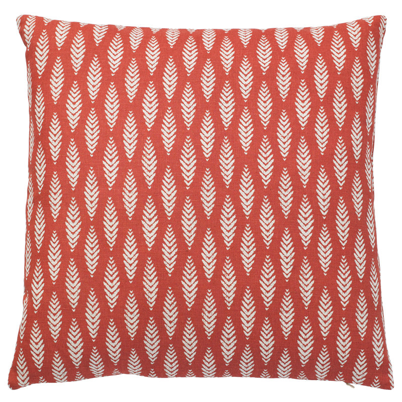 Coussin décoratif, Rouge, H 24 po x l 24 po x P 4 po