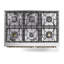 ILVE UPD406NMP Nostalgie II 40 inch Dual Fuel Range with 6 Total Black Brass Burners (Limited Edition)-458233629-458233632
