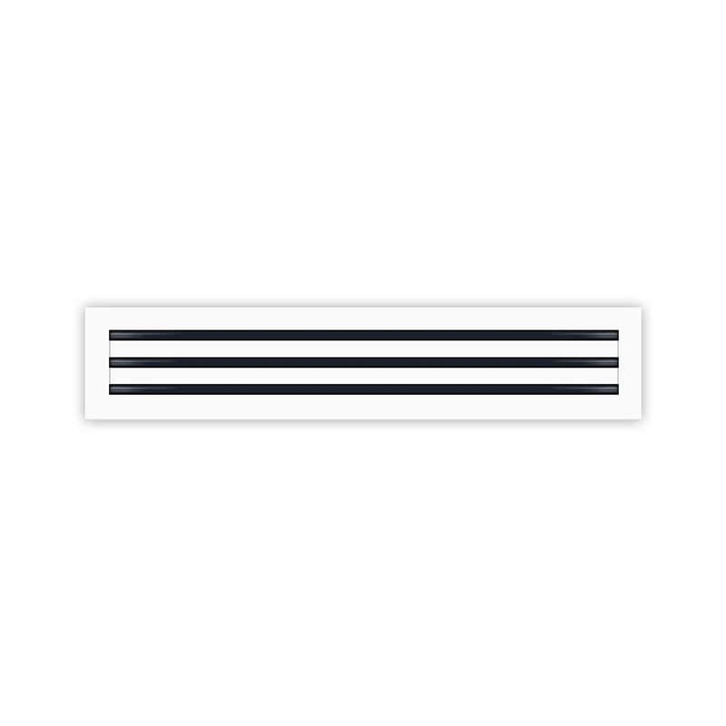 Buildmart - Couvercle de ventilation AC moderne 30 x 6 - Diffuseur à fente linéaire standard - Grille de registre / Taille: H 2 po x l 6 po x L 30 po