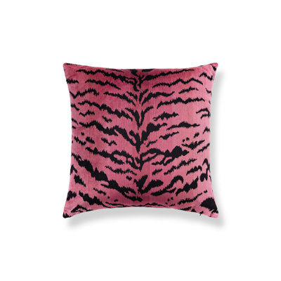 Wild Glamour Silk Animal Print Pillow Cover & Insert