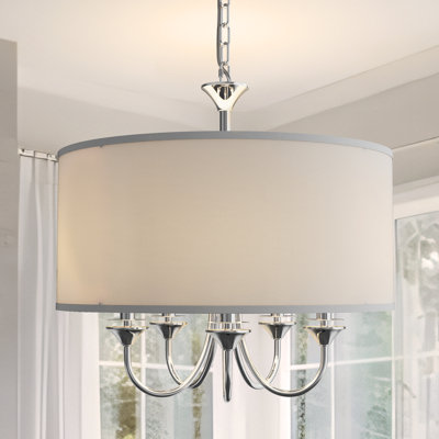Luminaire suspendu tambour 5 lumières