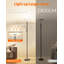 Lampe sur pied à effets de lumière 60 pour le salon, lampe sur pied Torchiere avec interrupteur mural et télécommande pour chambre à coucher, bureau, coin Lepower-Tec