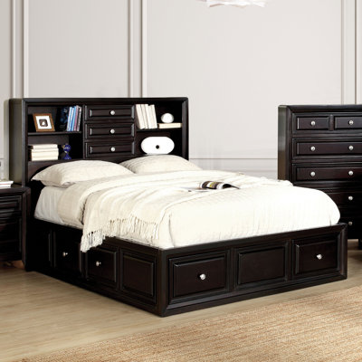 Emis Solid Wood Bookcase Bed