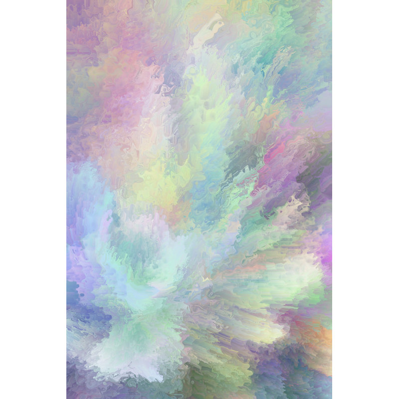 Soft Colorful Painted Background by Pobytov - Wrapped Canvas Print, 30cm H x 46cm W