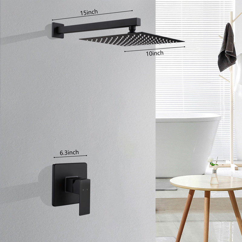 Système de douche complet avec valve brute