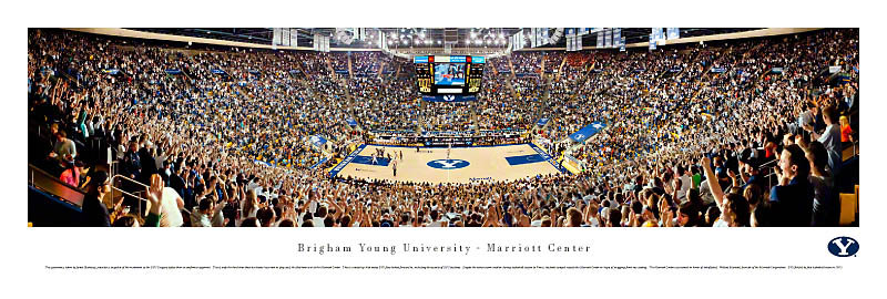 NCAA Basketball Photographic Print, Brigham Young University
