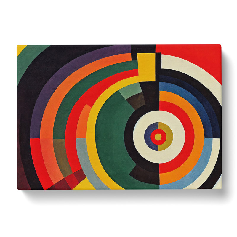 Beaming Modern Abstract - Wrapped Canvas Print, 35cm H x 50cm W x 3cm D