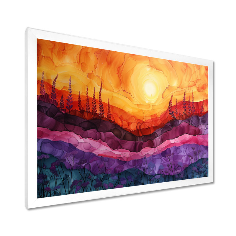 Charpentier - Rainbow Wall Art Print, H 16 po x l 32 po x P 1 po, Toile encadrée blanche avec une seule photo