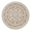 Tapis rond rond résistant aux taches beige-1970187155