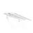 Palram - Canopia Bordeaux 7' x 5' Polycarbonate Galvanized Steel Clear Convex Stationary Door and Window Awning White/Diffused-116369226-71003103