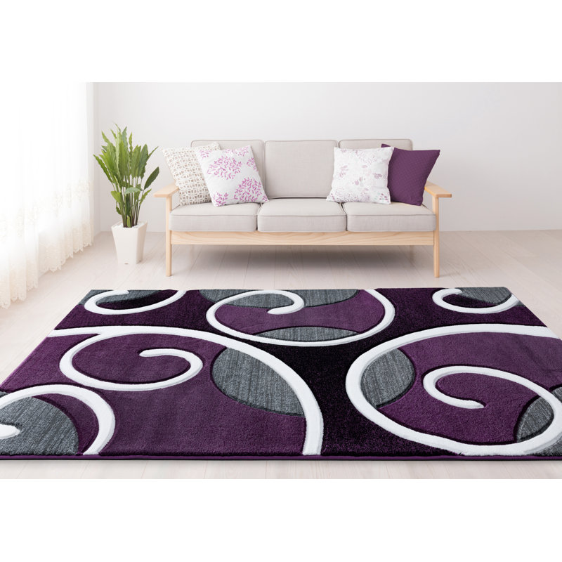 Tapis mauve Zabala, Rond 7 pi 10 po