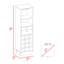 Armoire de bar 1 tablette 12 tiroirs Wenge