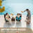 Compact 3-Piece Outdoor Patio Bistro Set PE Rattan Conversation Set-1925214860