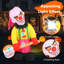 Tête de clown gonflable 6 x 8 pi avec lumière et lumière