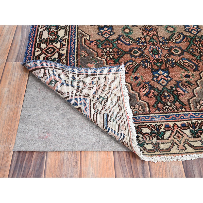 Tapis de couloir brun en laine 3 pi 4 po x 10 pi 1 po Zelphia