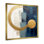 «Moon Bliss On Delft Blue Sky Mid-Century I», art mural sur toile transitionnel