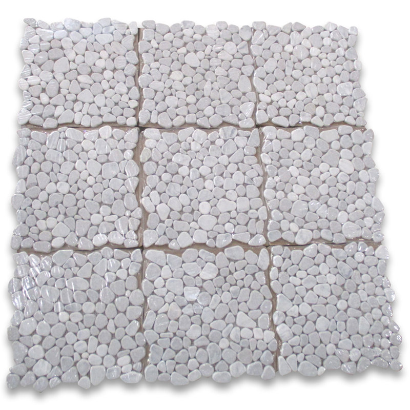 Carreau de mur et de plancher en mosaïque de marbre 12 po x 12 po