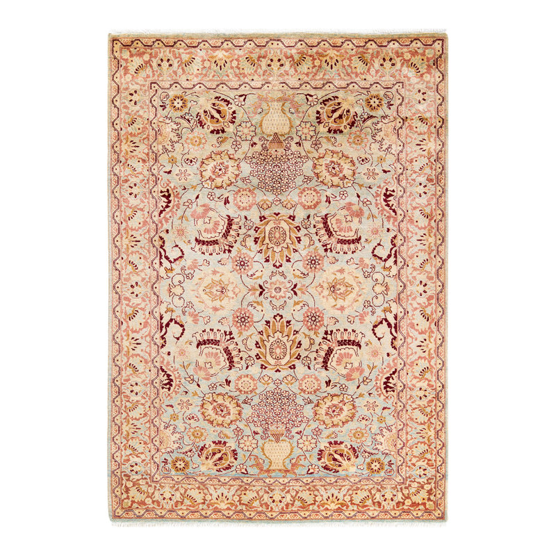Classic One-of-a-Kind 4' 1" X 5' 10" Hand Knotted Area Rug