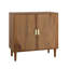 Buffet moderne de style artistique avec intérieur spacieux et facile d'entretien pour la cuisine, tablettes de rangement réglables